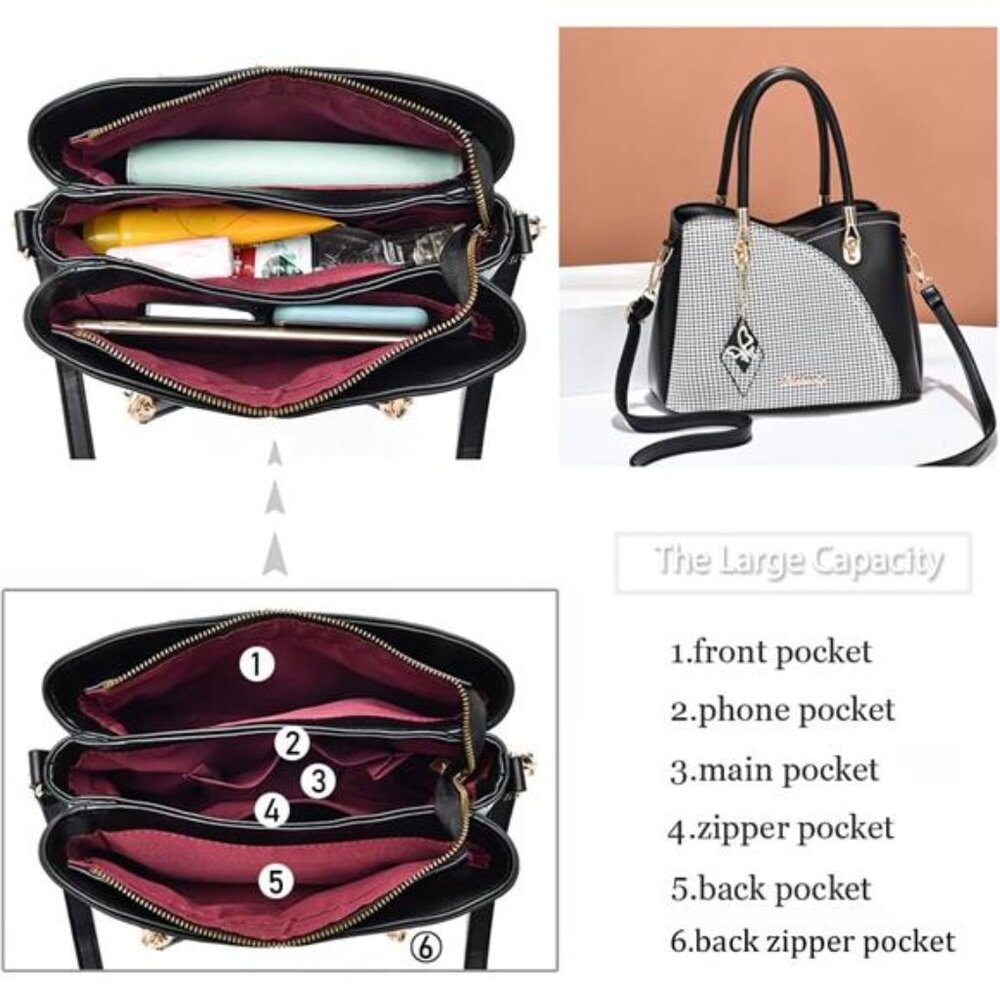 Purses and Handbags Top Handle Satchel Shoulder Bags Messenger Tote Bag for - Picture 6 of 7